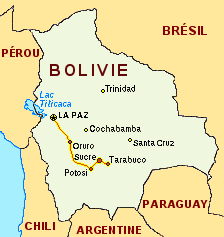 Carte de la Bolivie