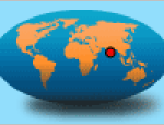 L'Inde sur le globe terrestre.