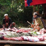 Séparation de la viande pour les familles