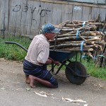 Vendeur de bois pour la cuisson des aliments