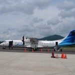 Notre avion à hélices ATR 72-600 de Garuda qui nous a ramené à Bali