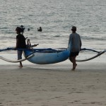 Catamaran à bras!