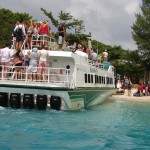 Ruée sur le bateau à Gili Trawangan