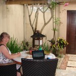 Atrium de notre villa: le petit temple