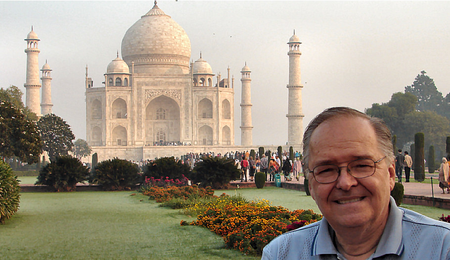 Pascal au Taj Mahal - Inde 2010